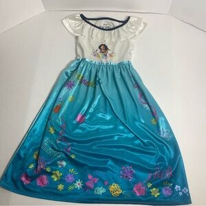 Disney Teal & White Mirabel Costume Dress Size 6X